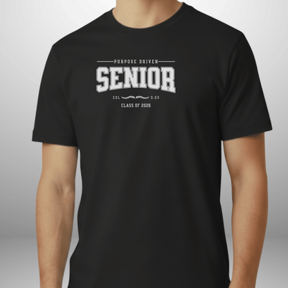 Purpose Driven Senior 2026 Shirt | Christian Class of 2026 Tee | Men Women Comfort Colors 1717