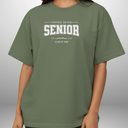Purpose Driven Senior 2026 Shirt | Christian Class of 2026 Tee | Men Women Comfort Colors 1717