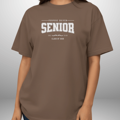 Purpose Driven Senior 2026 Shirt | Christian Class of 2026 Tee | Men Women Comfort Colors 1717