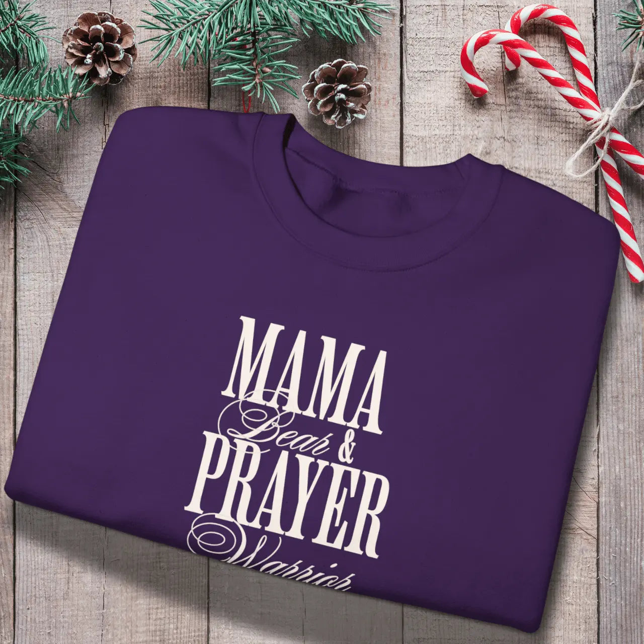 Mama Bear & Prayer Warrior Sweatshirt | Mom Crewneck Goshen & Selah Co