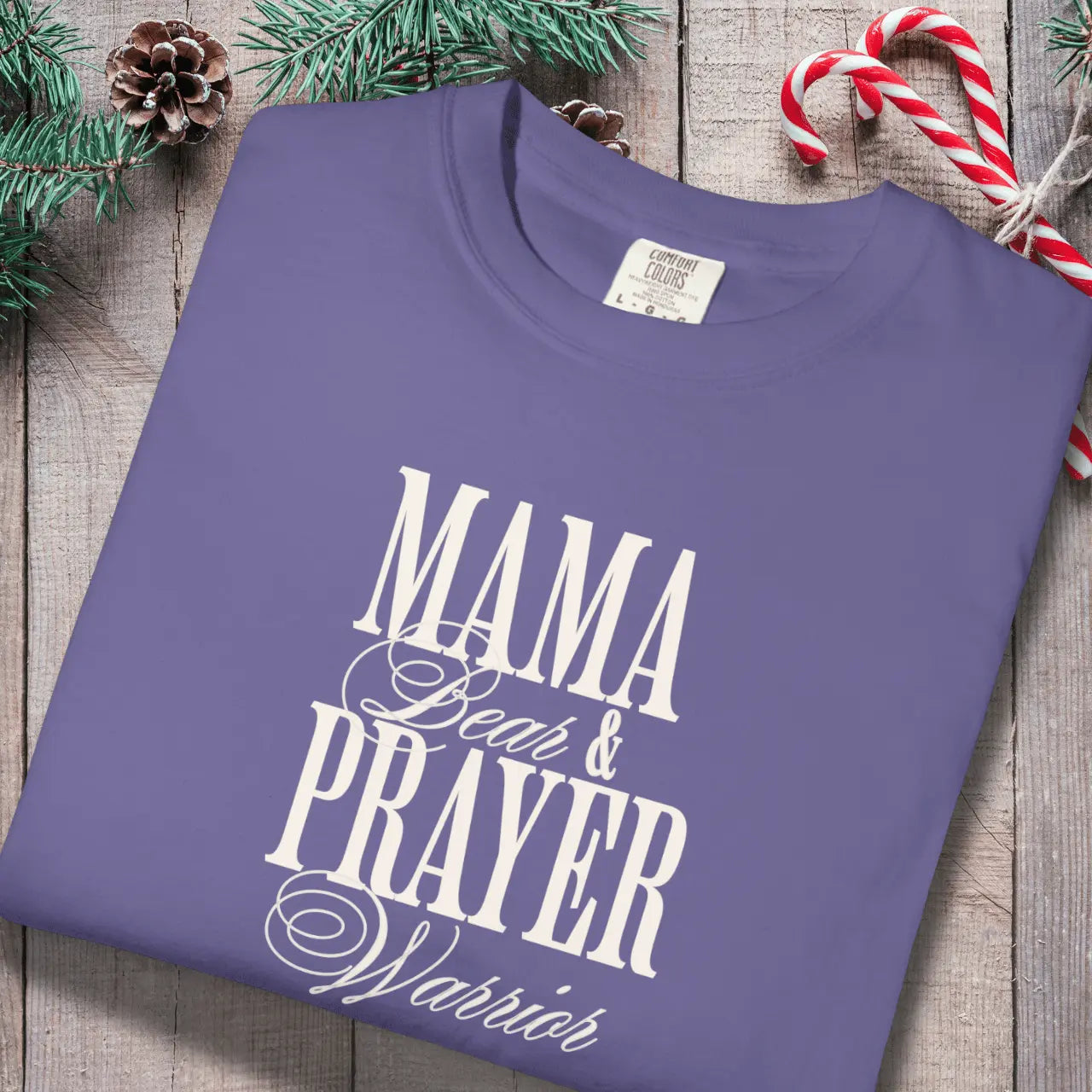 Mama Bear & Prayer Warrior Shirt | Mom Comfort Colors Tee Goshen & Selah Co