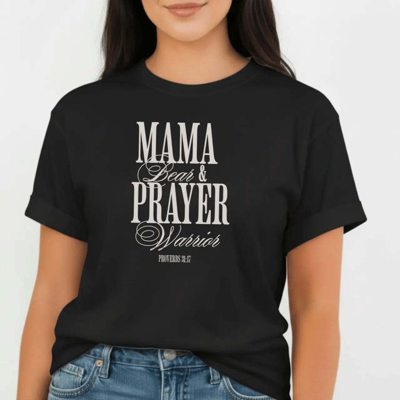 Mama Bear & Prayer Warrior Shirt | Mom Comfort Colors Tee Goshen & Selah Co