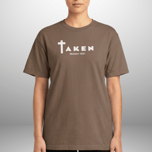 Taken Isaiah 43:1 T-Shirt | Faith Tee | Adult Unisex Comfort Colors 1717