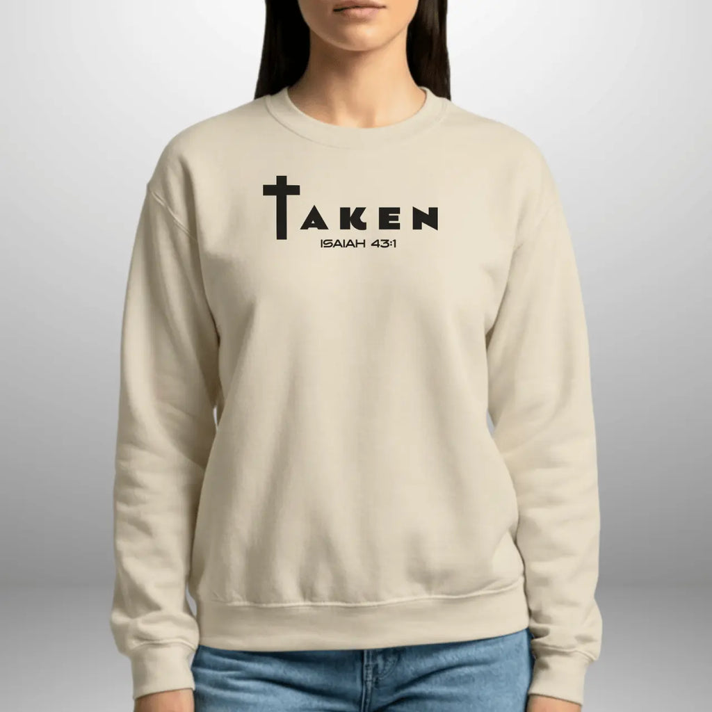 Taken Isaiah 43:1 Sweatshirt | Unisex Faith Crewneck Goshen & Selah Co