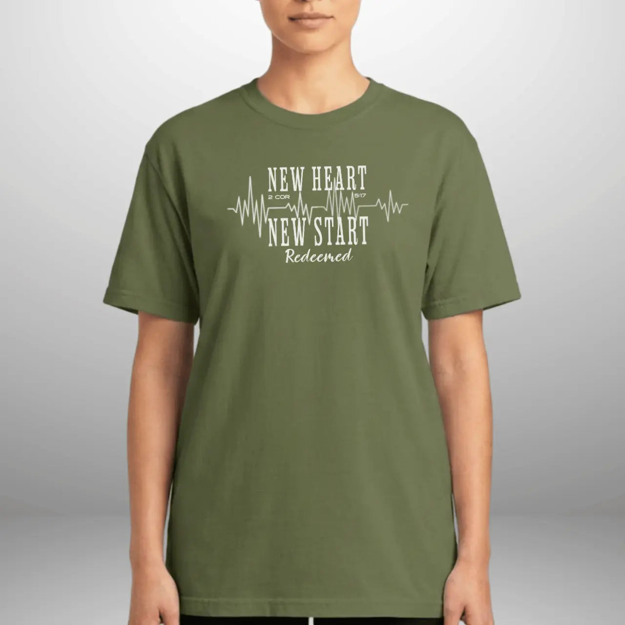 New Heart New Start T-Shirt | Unisex Faith Tee Goshen & Selah Co