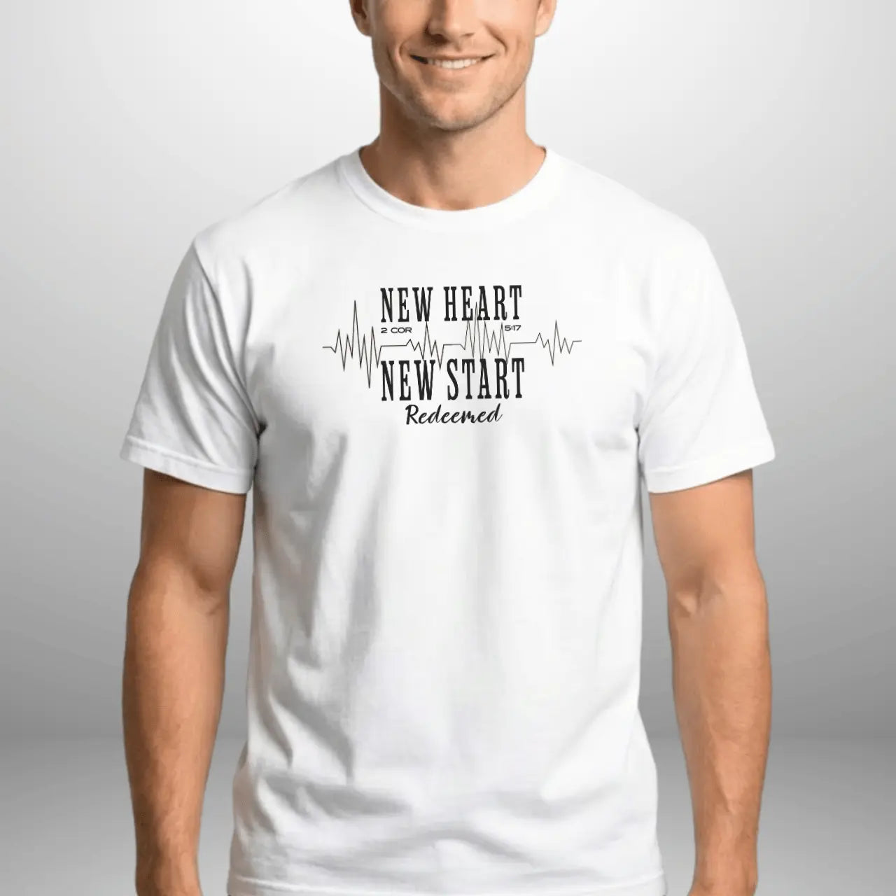 New Heart New Start T-Shirt | Unisex Faith Tee Goshen & Selah Co