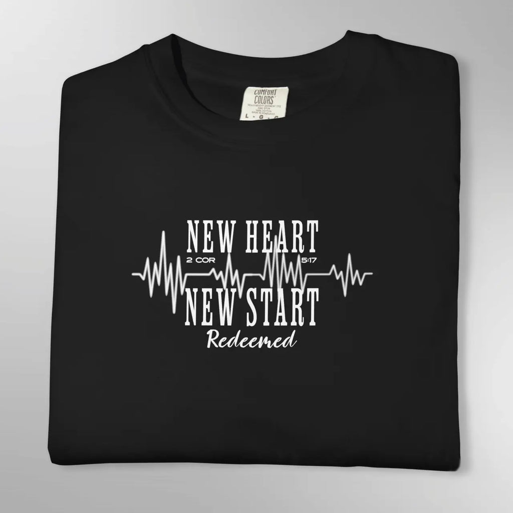 New Heart New Start Redeemed Sweatshirt | Unisex Crewneck | Faith Pullover Goshen & Selah Co