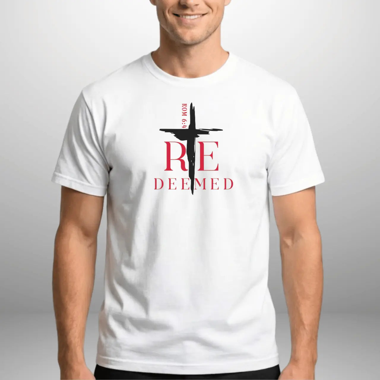 Redeemed Romans 6:4 T-Shirt | Unisex Faith Tee | Comfort Colors Shirt Goshen & Selah Co