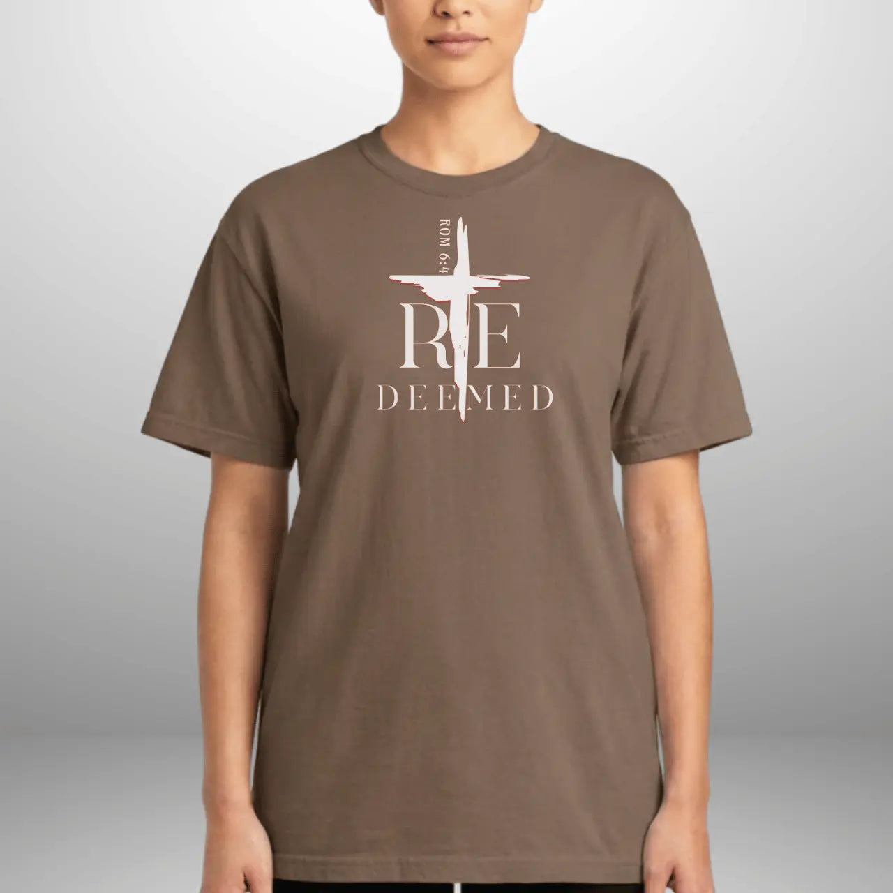 Redeemed Romans 6:4 T-Shirt | Unisex Faith Tee | Comfort Colors Shirt Goshen & Selah Co