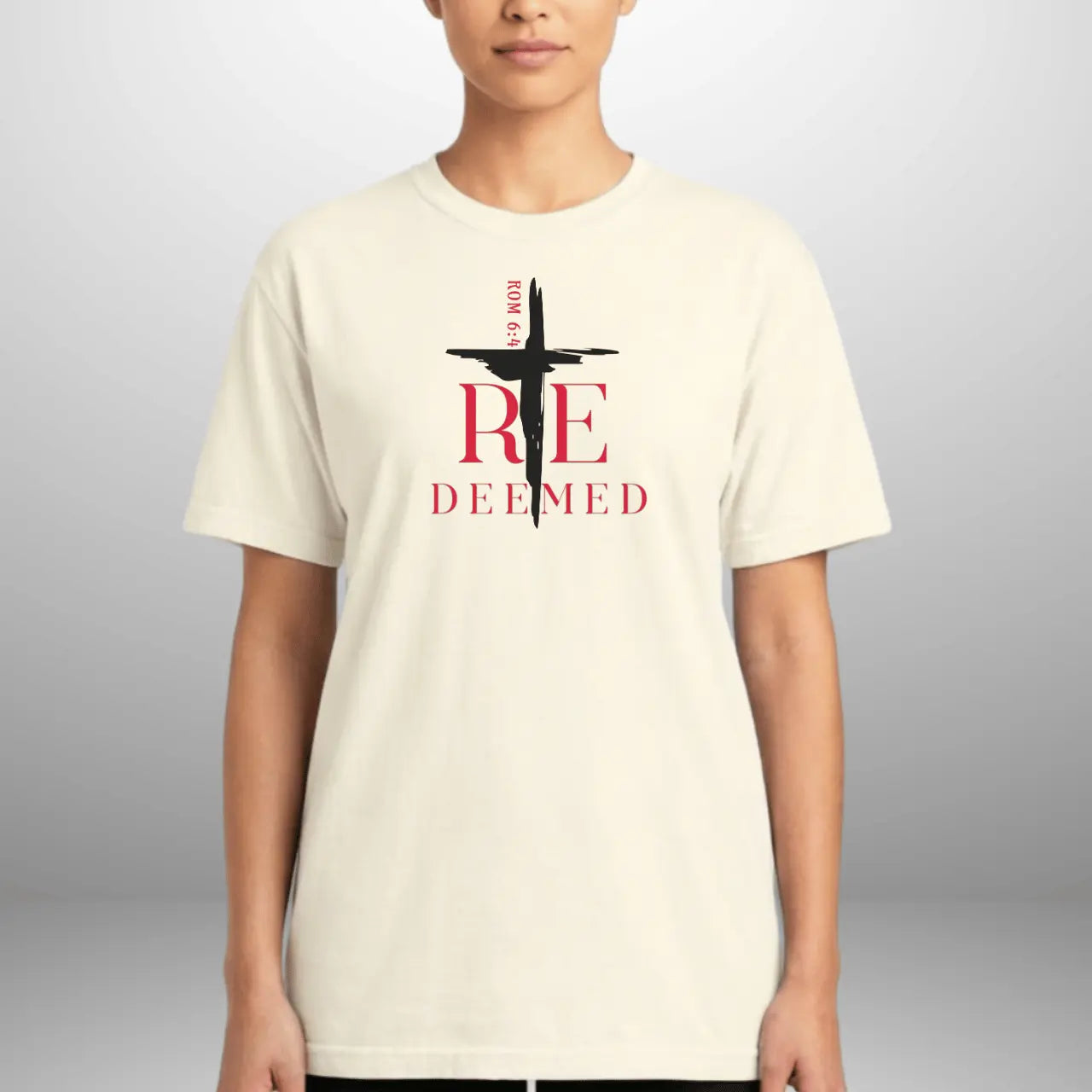 Redeemed Romans 6:4 T-Shirt | Unisex Faith Tee | Comfort Colors Shirt Goshen & Selah Co