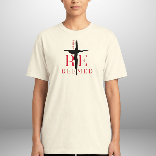 Redeemed T-Shirt | Romans 6:4 Faith Tee | Adult Unisex Comfort Colors 1717