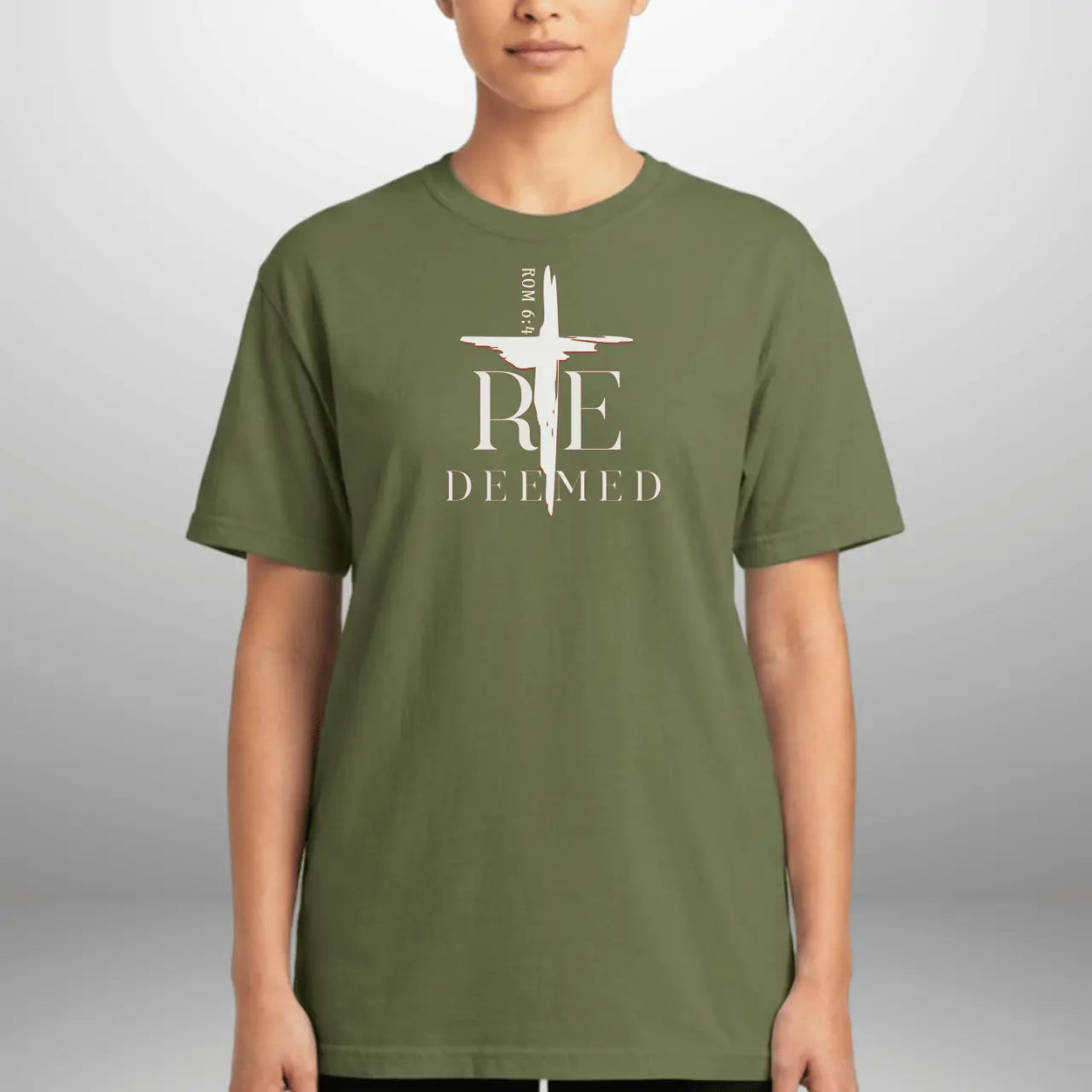 Redeemed Romans 6:4 T-Shirt | Unisex Faith Tee | Comfort Colors Shirt Goshen & Selah Co