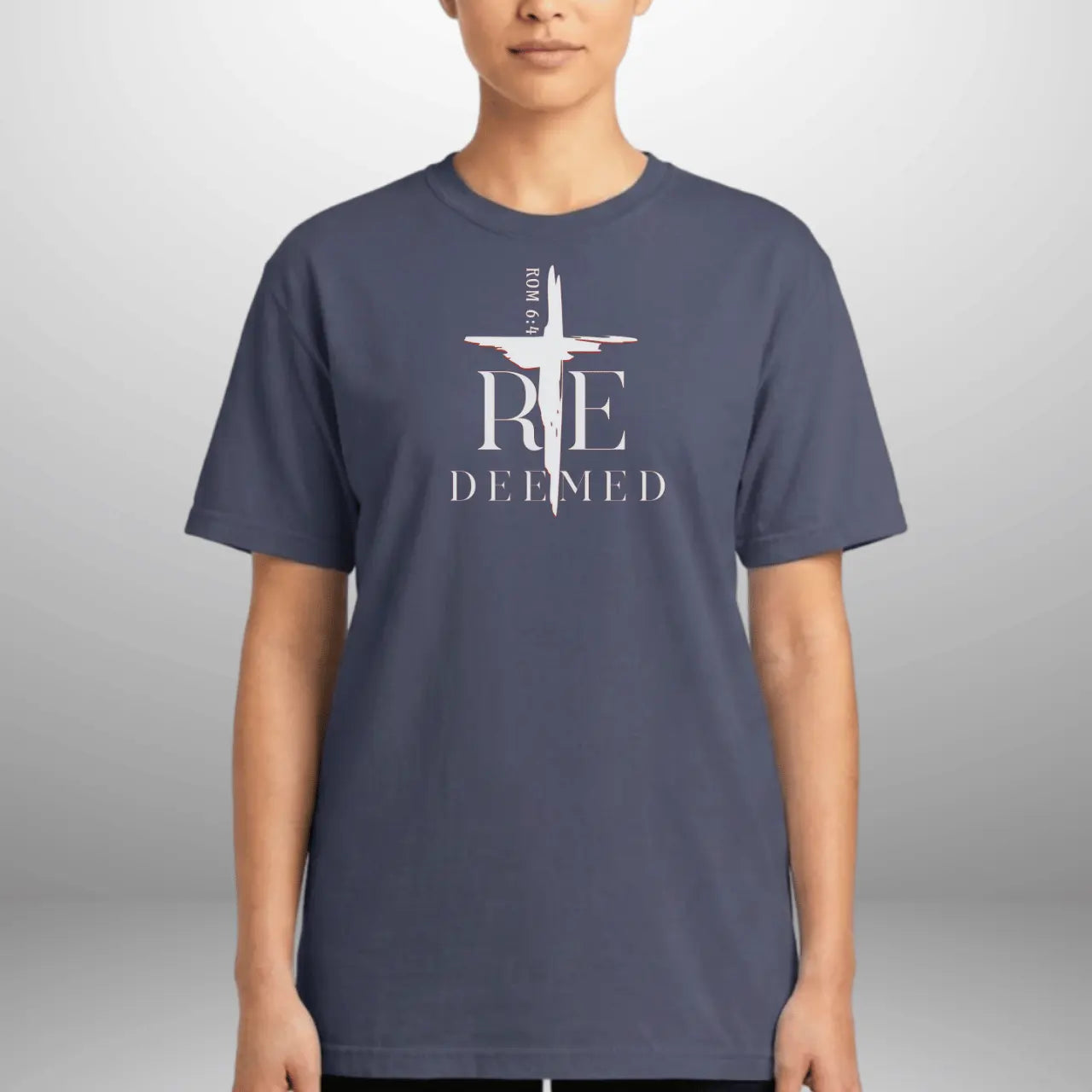 Redeemed Romans 6:4 T-Shirt | Unisex Faith Tee | Comfort Colors Shirt Goshen & Selah Co