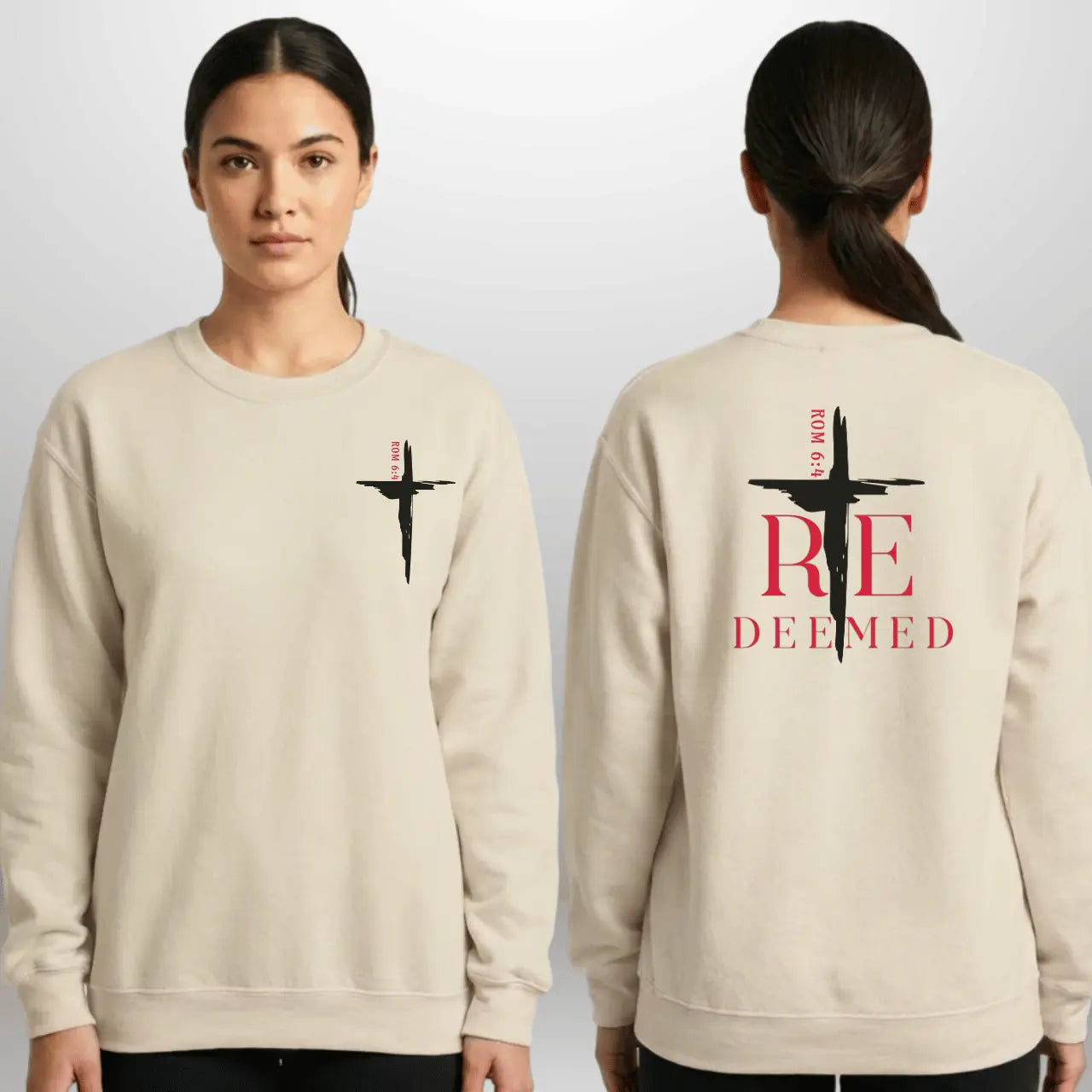 Redeemed Sweatshirt | Unisex Faith Crewneck Goshen & Selah Co