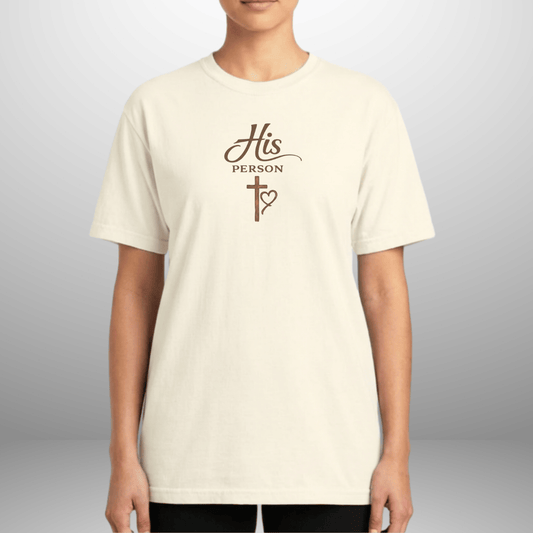 Women’s His Person Tee | Comfort Colors 1717 Couple Shirt