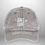 Salt & Light Vintage Cap | Matthew 5:13–16 Embroidered Hat | Washed Cotton Adjustable Cap Goshen & Selah Co