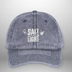 Salt & Light Vintage Cap | Matthew 5:13–16 Embroidered Hat | Washed Cotton Adjustable Cap Goshen & Selah Co