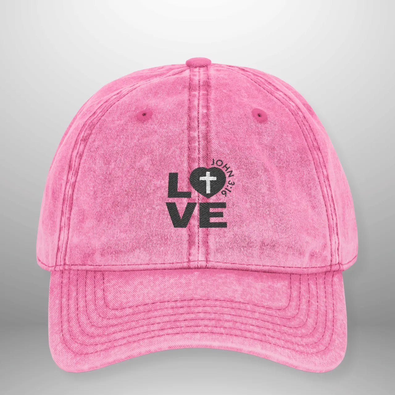 LOVE Vintage Cap | Washed Cotton Adjustable Hat Goshen & Selah Co