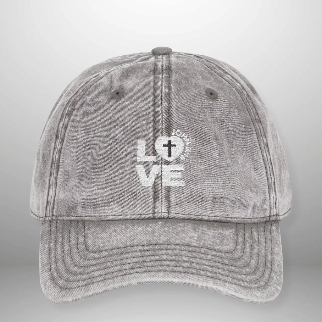 LOVE Vintage Cap | Washed Cotton Adjustable Hat Goshen & Selah Co