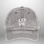 LOVE Vintage Cap | Washed Cotton Adjustable Hat Goshen & Selah Co