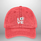 LOVE Vintage Cap | Washed Cotton Adjustable Hat Goshen & Selah Co