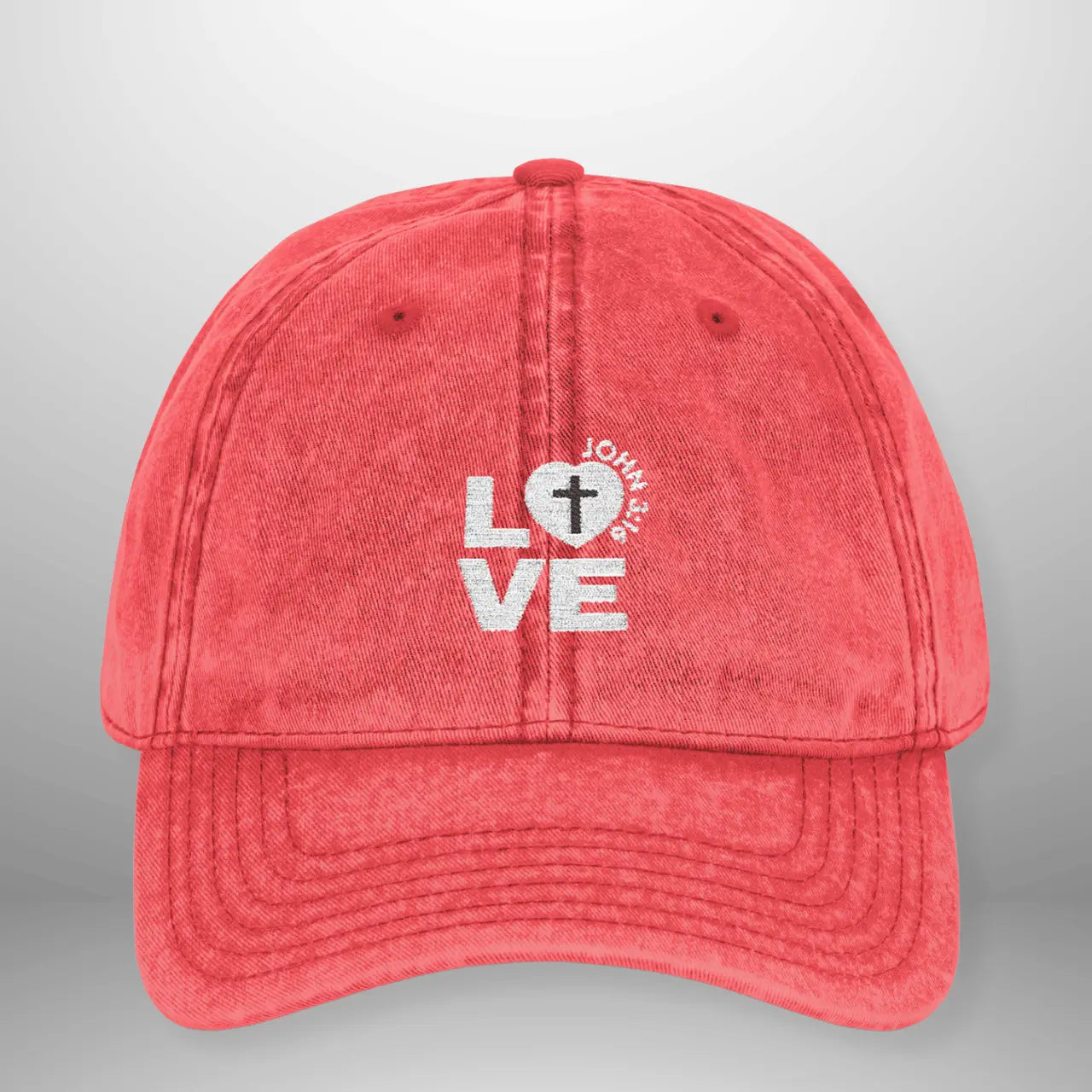 LOVE Vintage Cap | Washed Cotton Adjustable Hat Goshen & Selah Co
