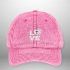 LOVE Vintage Cap | Washed Cotton Adjustable Hat Goshen & Selah Co