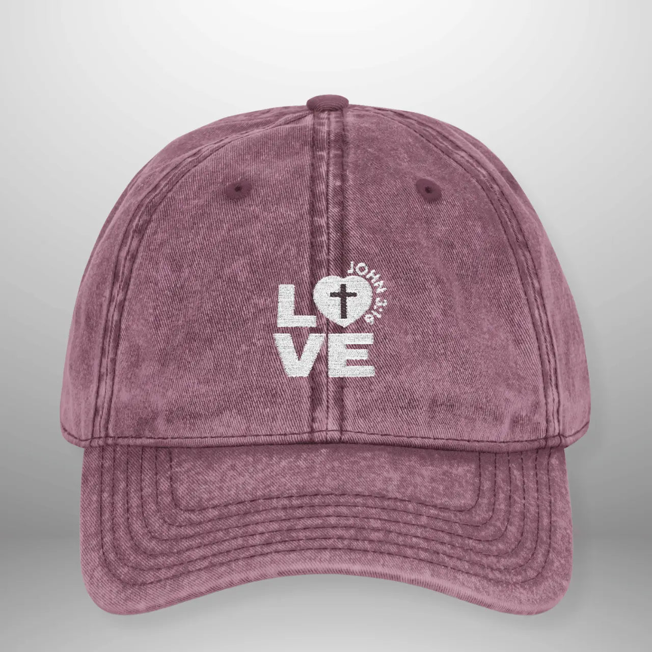 LOVE Vintage Cap | Washed Cotton Adjustable Hat Goshen & Selah Co