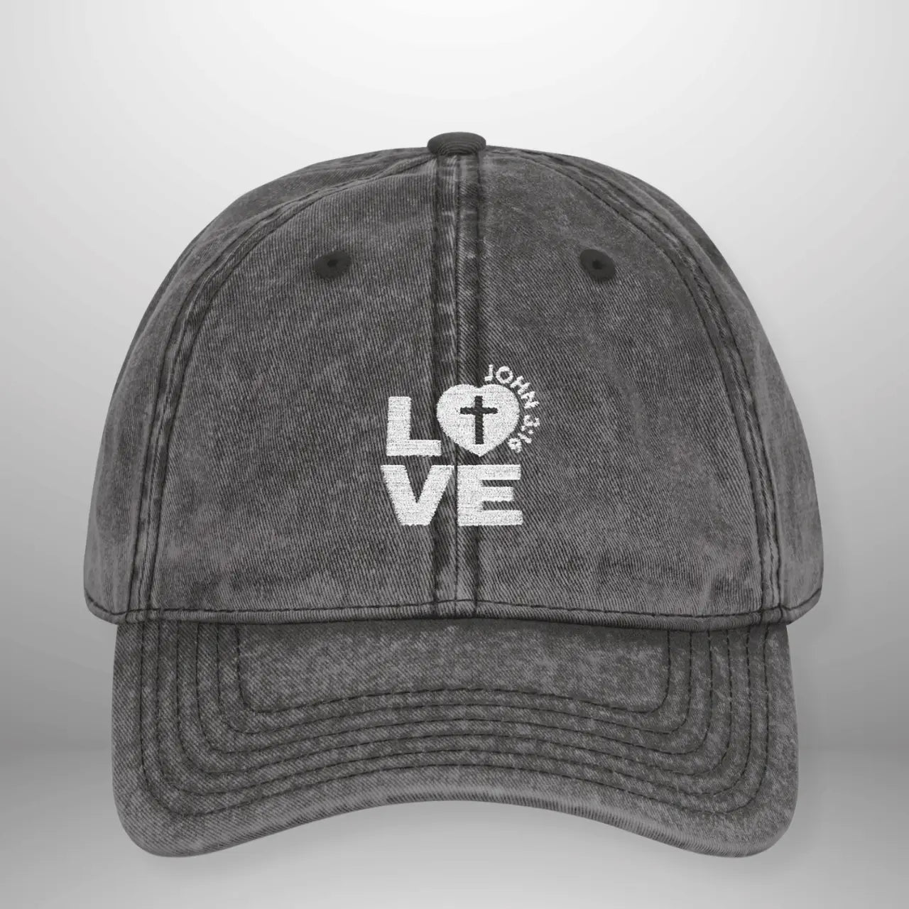 LOVE Vintage Cap | Washed Cotton Adjustable Hat Goshen & Selah Co