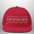 JESUS-The Way, The Truth, The Life | Flat Bill Cap | Five-Panel Snapback | Structured Embroidered Hat Goshen & Selah Co