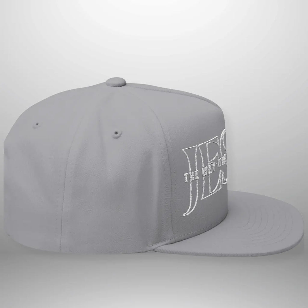 JESUS-The Way, The Truth, The Life | Flat Bill Cap | Five-Panel Snapback | Structured Embroidered Hat Goshen & Selah Co