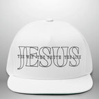 JESUS-The Way The Truth The Life | Flat Bill Cap | Five-Panel Snapback | Structured Embroidered Hat Goshen & Selah Co