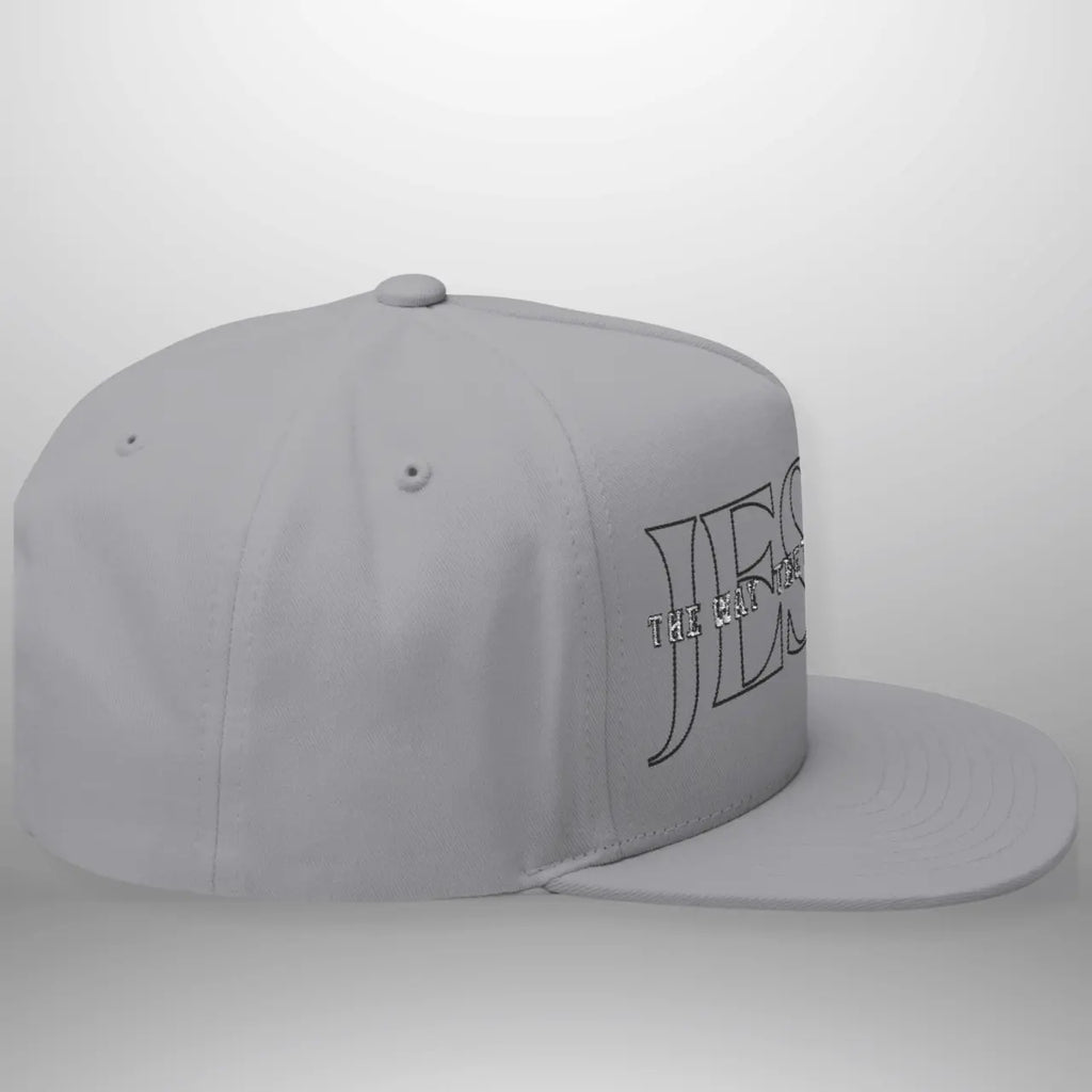 JESUS-The Way The Truth The Life | Flat Bill Cap | Five-Panel Snapback | Structured Embroidered Hat Goshen & Selah Co