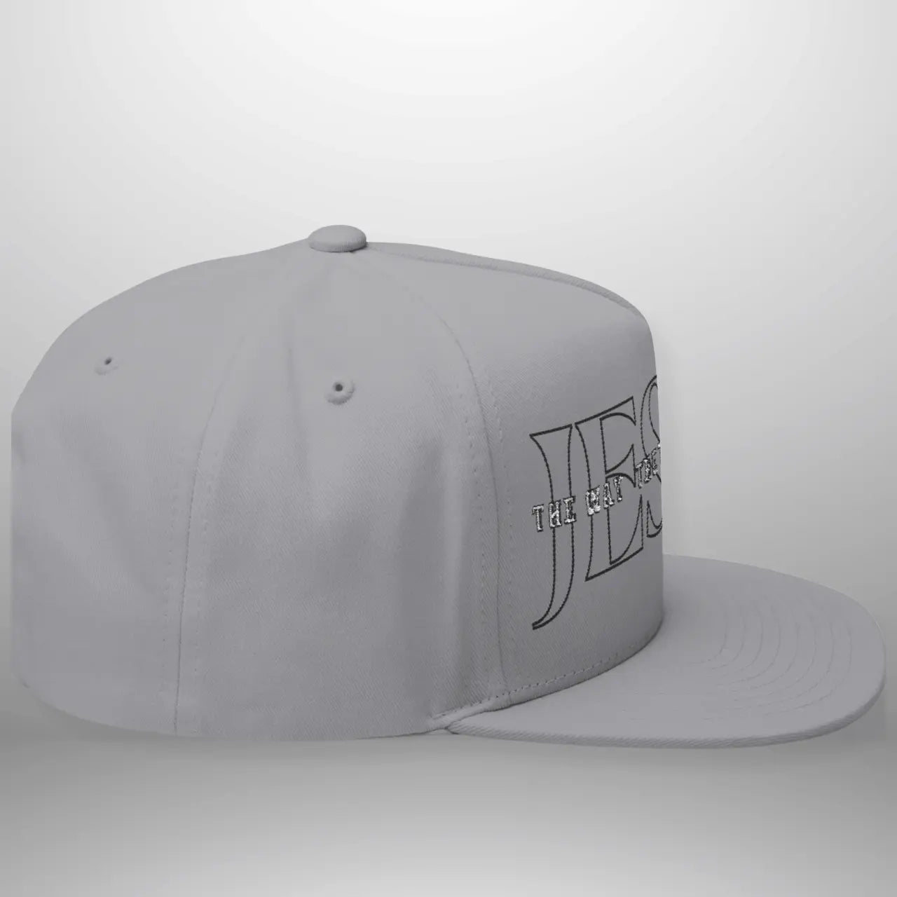 JESUS-The Way The Truth The Life | Flat Bill Cap | Five-Panel Snapback | Structured Embroidered Hat Goshen & Selah Co