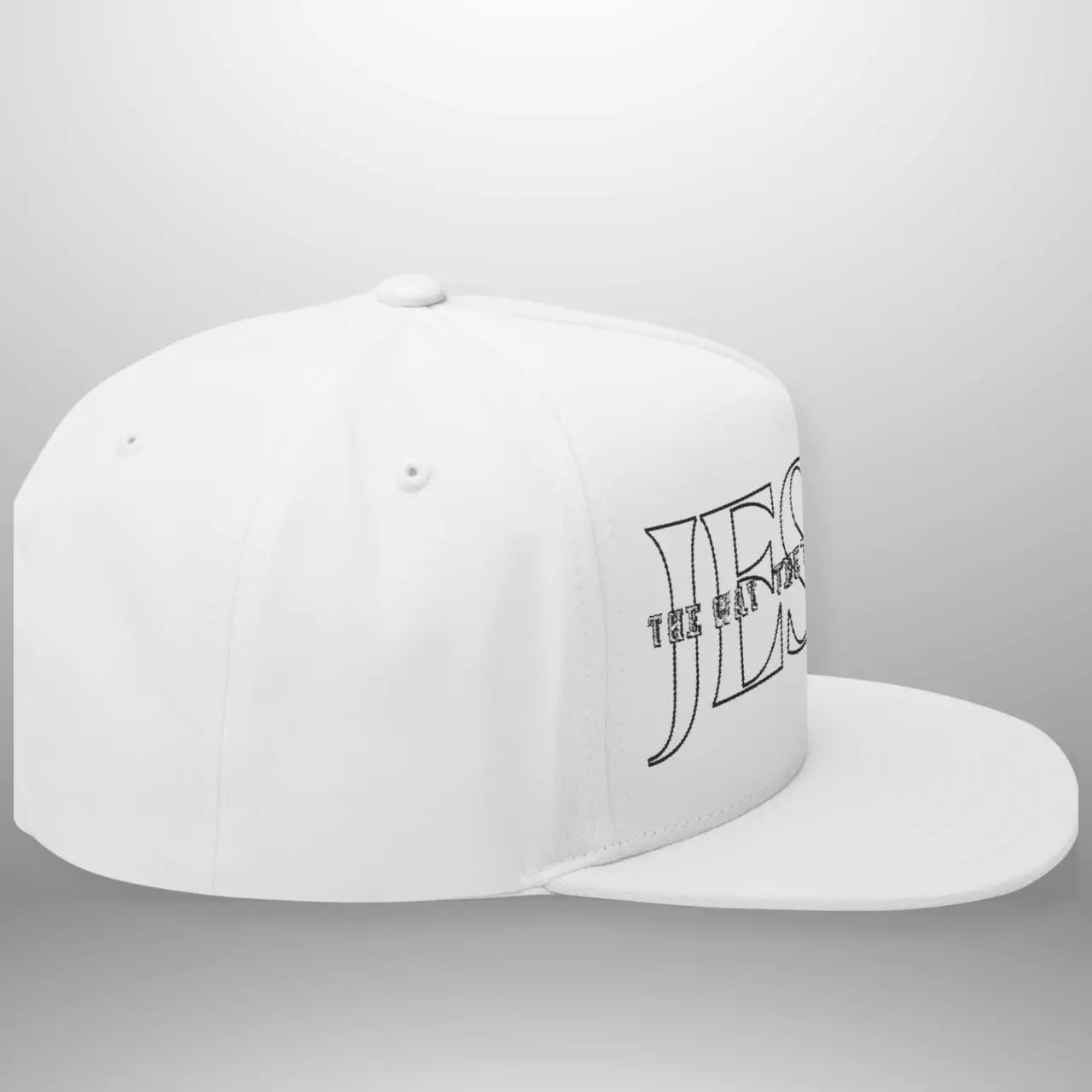 JESUS-The Way The Truth The Life | Flat Bill Cap | Five-Panel Snapback | Structured Embroidered Hat Goshen & Selah Co
