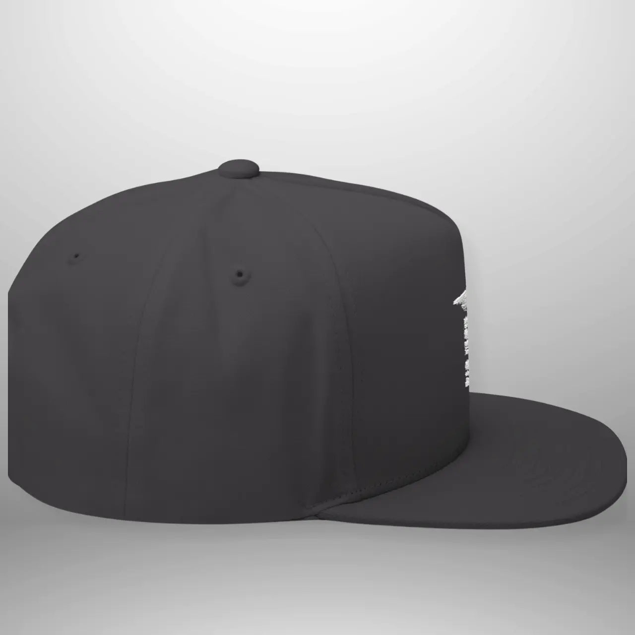 Romans 6:4 Flat Bill Cap | Embroidered Cross Snapback | Structured Five-Panel Hat Goshen & Selah Co