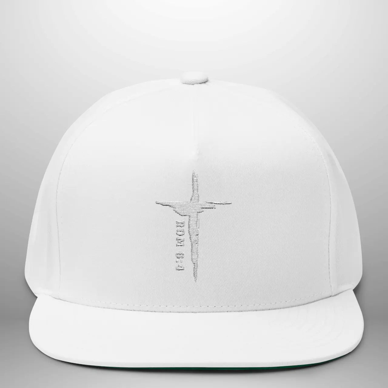 Romans 6:4 Flat Bill Cap | Embroidered Cross Snapback | Structured Five-Panel Hat Goshen & Selah Co