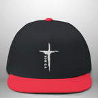 Romans 6:4 Flat Bill Cap | Embroidered Cross Snapback | Structured Five-Panel Hat Goshen & Selah Co