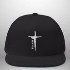 Romans 6:4 Flat Bill Cap | Embroidered Cross Snapback | Structured Five-Panel Hat Goshen & Selah Co