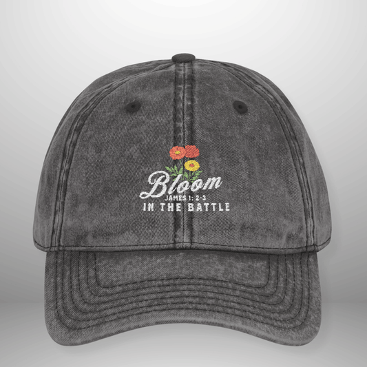 Bloom in the Battle James 1:2–3 Vintage Cap | Washed Cotton