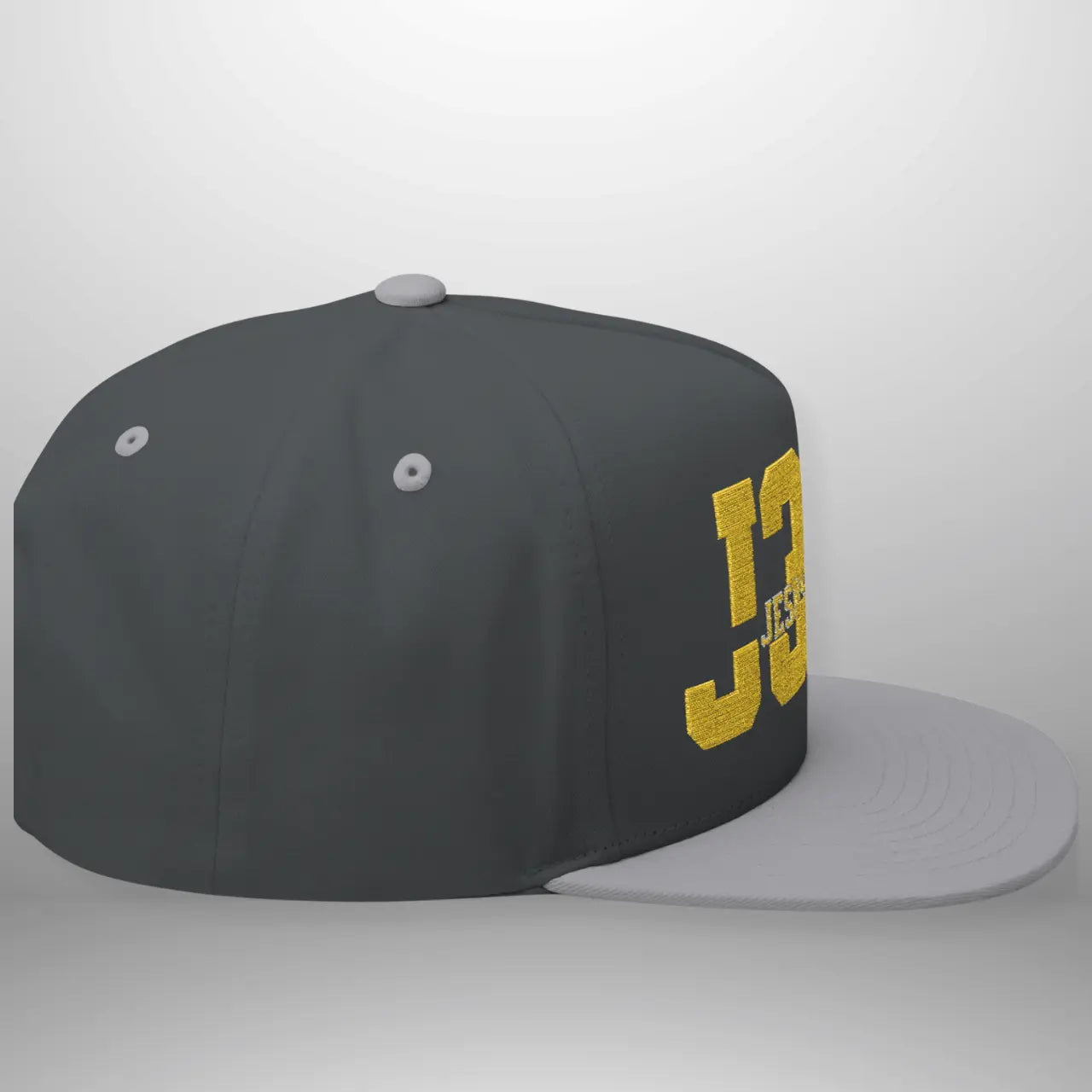 JOHN 3:16 JESUS SAVES Flat Bill Cap | Structured Five-Panel Snapback Hat Goshen & Selah Co
