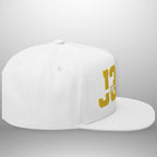 JOHN 3:16 JESUS SAVES Flat Bill Cap | Structured Five-Panel Snapback Hat Goshen & Selah Co
