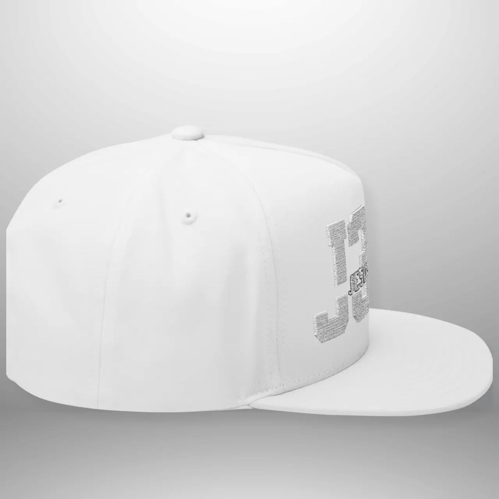 JOHN 3:16 JESUS SAVES Flat Bill Cap | Structured Five-Panel Snapback Hat Goshen & Selah Co