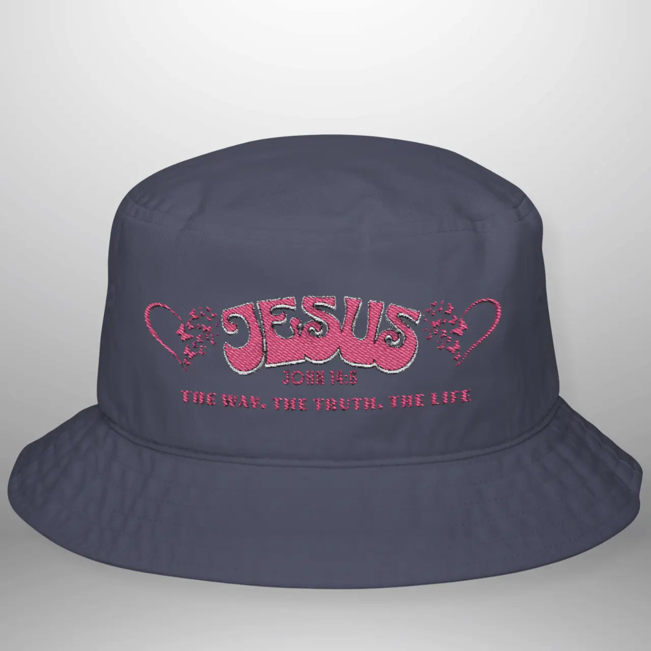 JOHN 14:6 Jesus, The Way The Truth The Life Bucket Hat | Vintage Cotton Hat Goshen & Selah Co