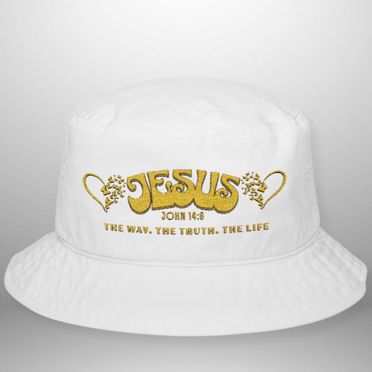 Jesus John 14:6 The Way The Truth The Life Bucket Hat