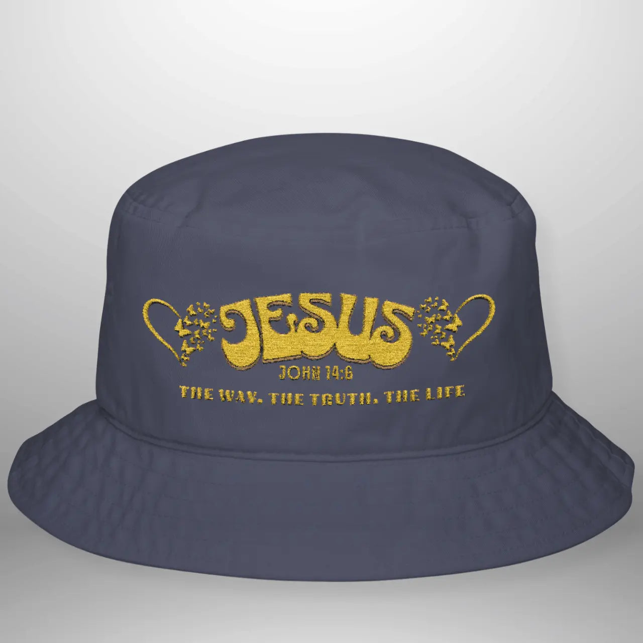 JOHN 14:6 Jesus, The Way The Truth The Life Bucket Hat | Vintage Cotton Hat Goshen & Selah Co