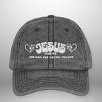 JOHN 14:6 “Jesus The Way The Truth The Life” Vintage Cap | Washed Cotton Adjustable Hat Goshen & Selah Co
