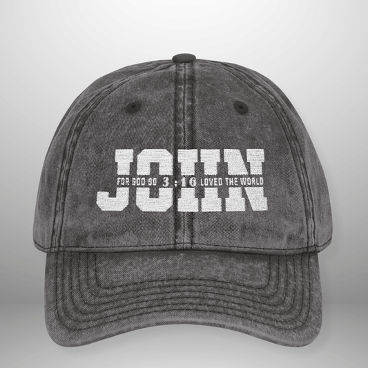John 3:16 For God So Loved the World Vintage Cap