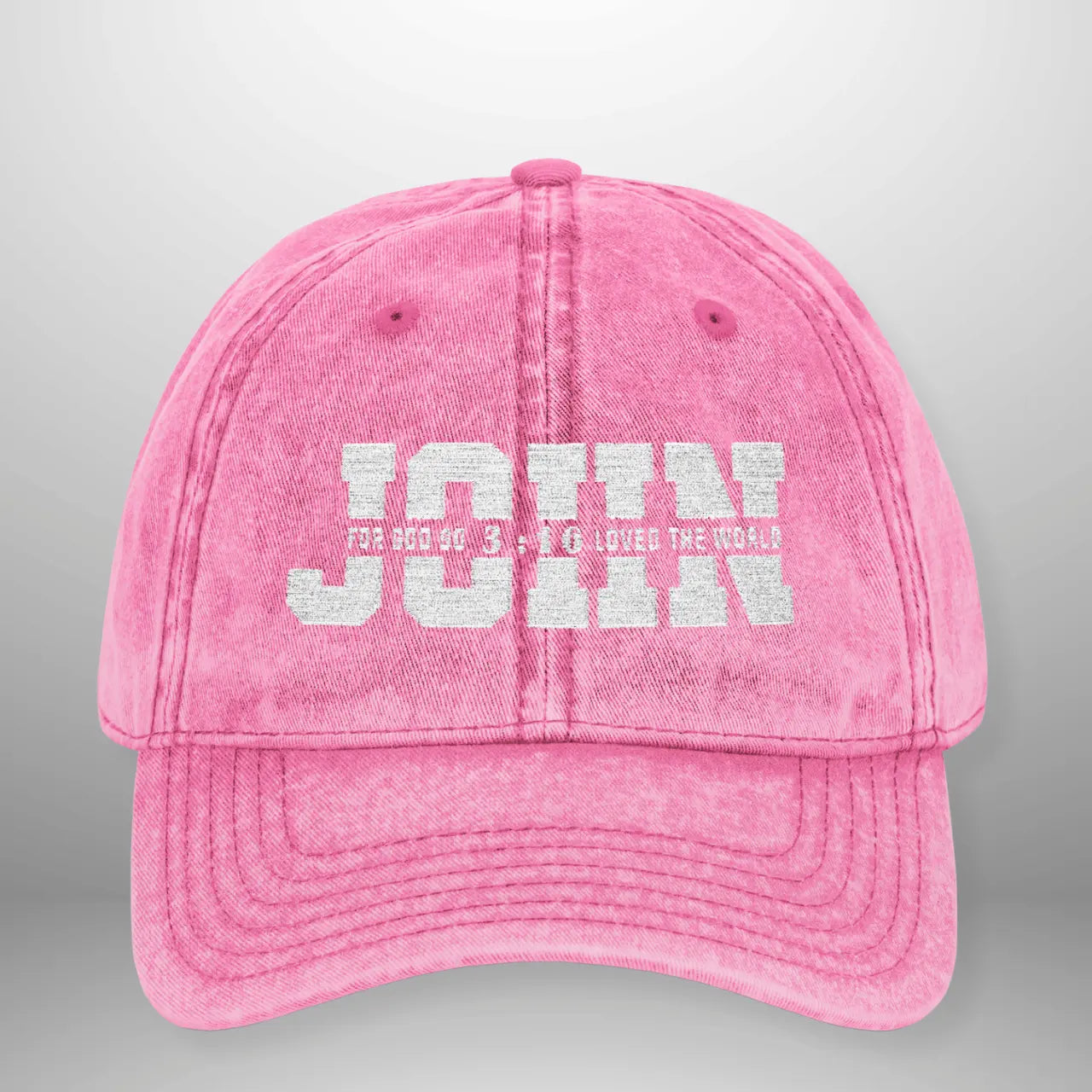 JOHN 3:16 For God So Loved the World Vintage Cap | Washed Cotton Adjustable Hat Goshen & Selah Co