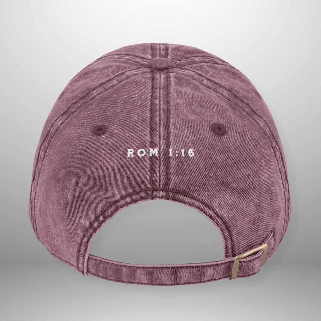 UNASHAMED ROM 1:16 Vintage Cap | Washed Cotton Adjustable Hat Goshen & Selah Co